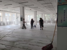 哈尔滨市地胶施工现场